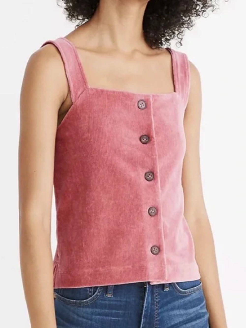 Madewell Button-Front Tank Top